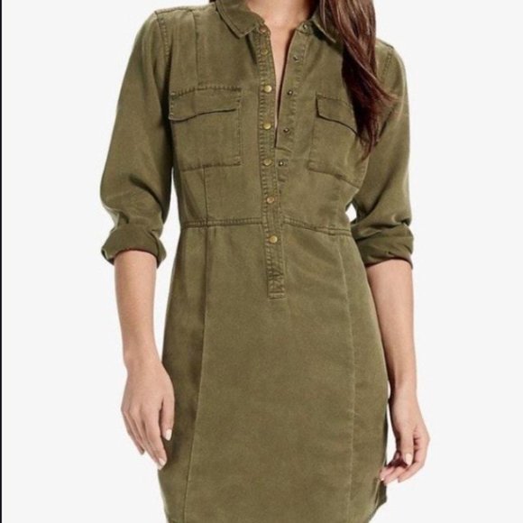 Lucky Brand | Camo shirt dress NWT - Picture 5 of 5